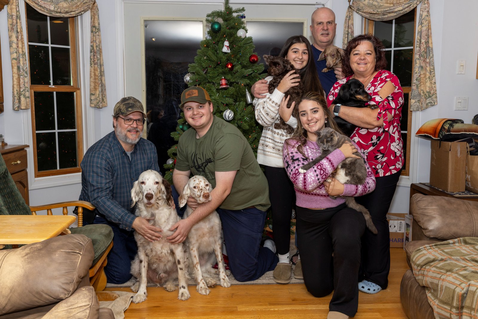 Natalie with Pets & Family